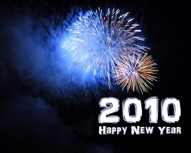 Hd Wallpaper Happy Happy New Year 2010 Enjoy Holidays Happy Celebration